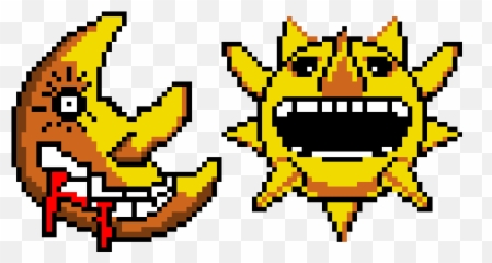 Soul Eater Moon And Sun Pixel Art Maker - Minecraft Pixel Art Anime Png,Soul Eater Transparent