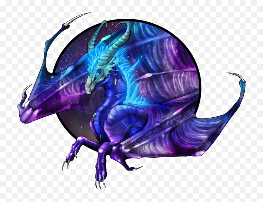 Art Trade Lucidious By Dark Spine - Purple And Blue Dragon Png,Blue Dragon Png