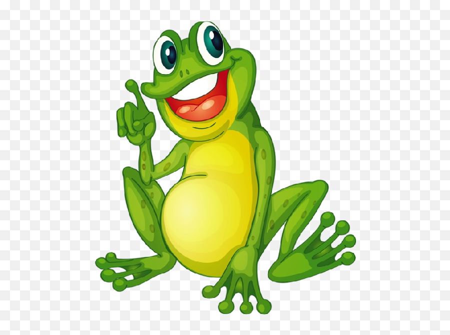 Funny Frog Cartoon Animal Clip Art - Cartoon Transparent Frog Png,Frog Transparent Background