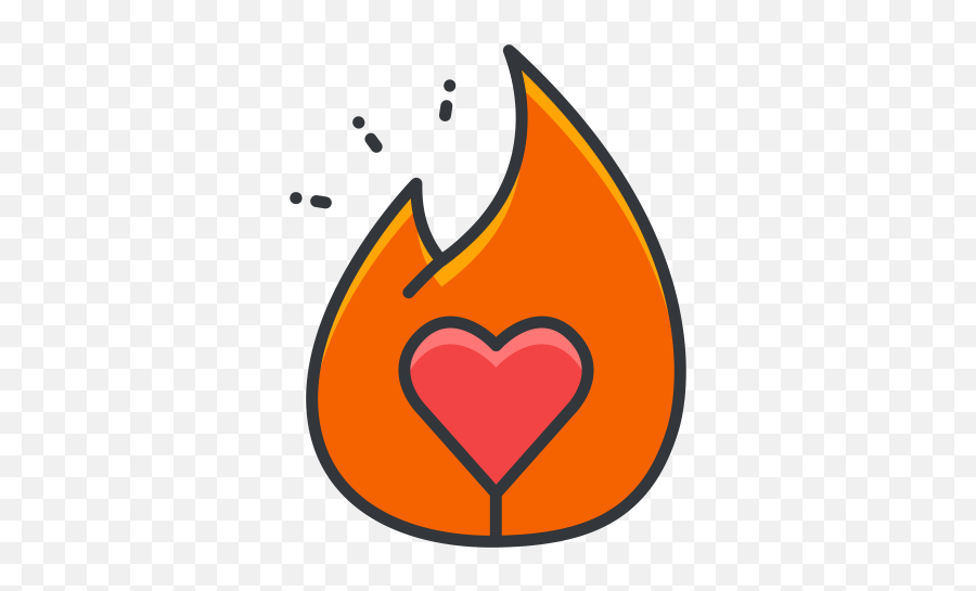Tinder Logo Icon Of Colored Outline - Ember Icon Png,Tinder Png