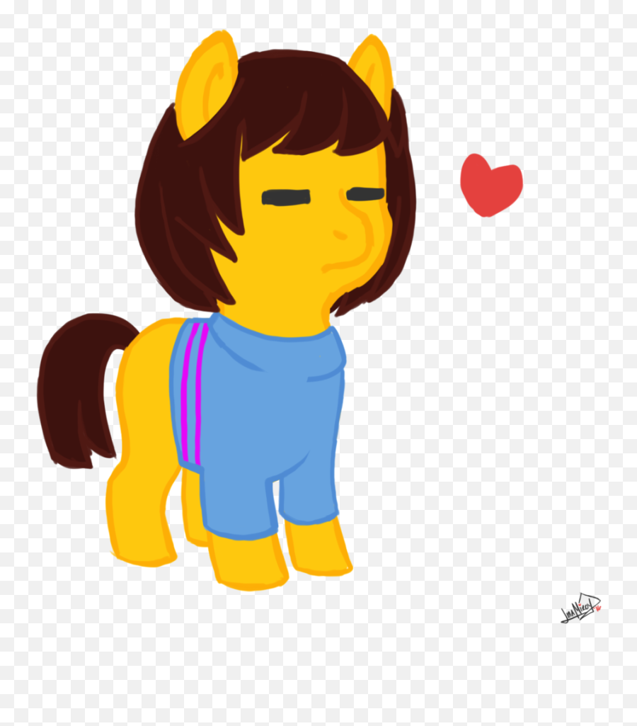 Crossover Frisk Heart Ponified Safe - Portable Network Graphics Png,Undertale Heart Transparent