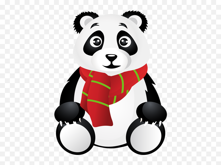Gru Clipart - Panda With Scarf Png,Gru Transparent