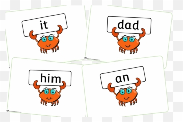 Free Phase 2 Key Words Held By Crabs Early Years Eyfs - Cartoon Png,Crabs Png