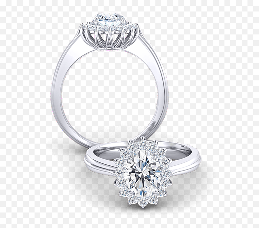 Di Prong Halo - Engagement Ring Png,Halo Ring Png