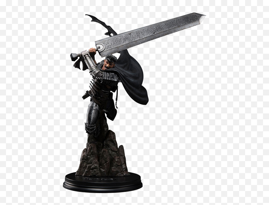 Berserk Statue Guts Black Swordsman - Black Swordsman Guts Png,Guts Png