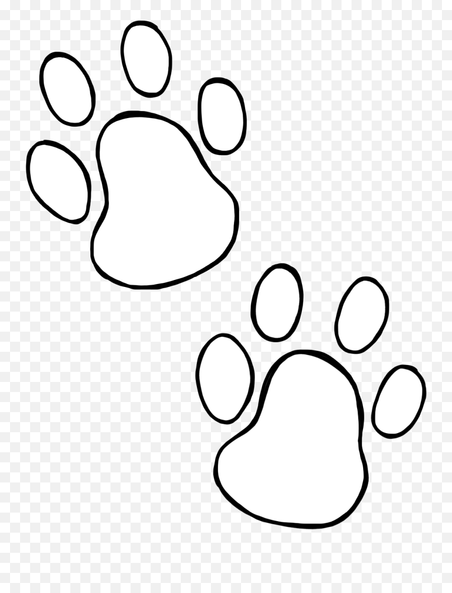 Dog Paw Prints Heart Clip Art Free Clipart Images - White Paw Prints Dog Png,Paw Prints Png