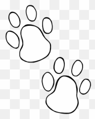 Dog Paw Prints Heart Clip Free Clipart Images - White Paw Prints png
