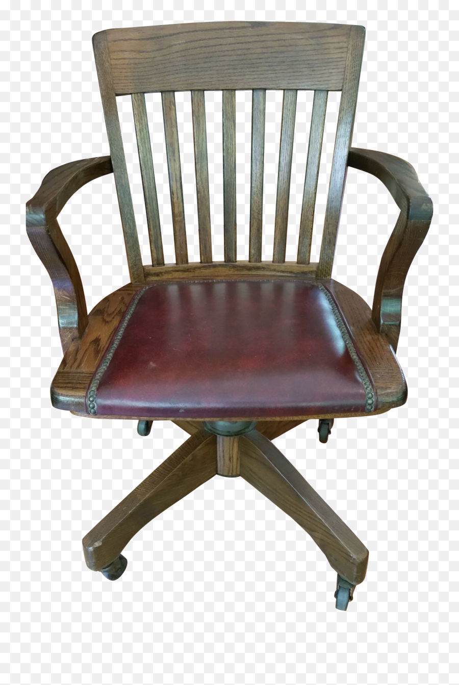 Swivel Chair Transparent Background - Desk Swivel Chair Wooden Png,Chair Transparent Background