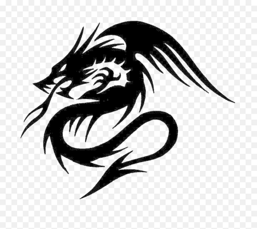 Download Hd Japanese Dragon Silhouette - Cb Dragon Tattoo Png,Dragon Silhouette Png