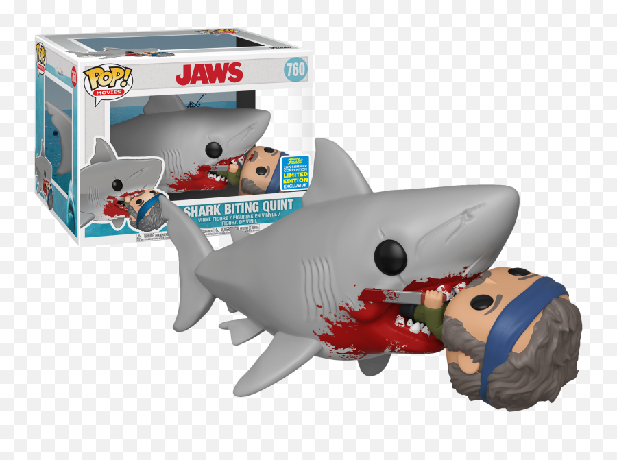 Pop Movies Jaws U2013 Shark Biting Quint - Jaws Funko Pop Png,Jaws Png