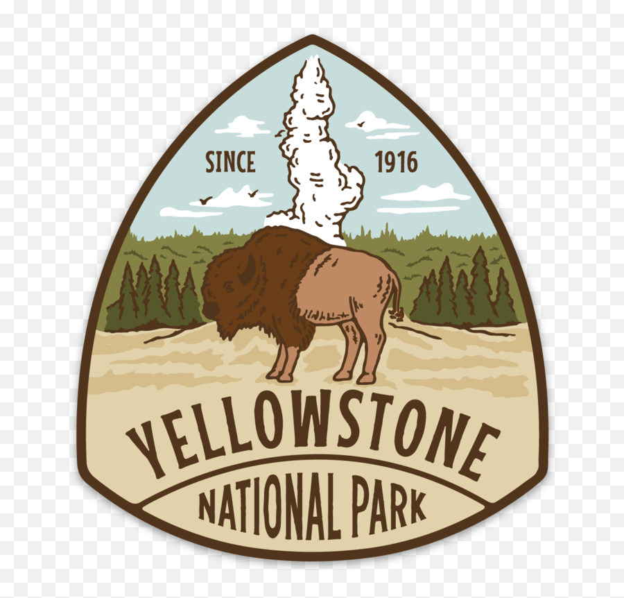 Yellowstone National Park Sticker - Yellowstone National Park Sticker Png,Park Png