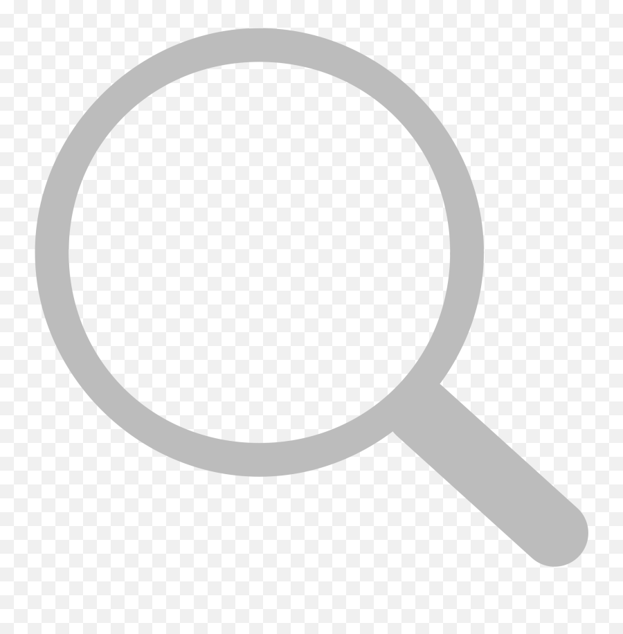 Magnifying Glass Icon Grey - Transparent Background Search Logo Png,Magnifying Glass Clipart Png