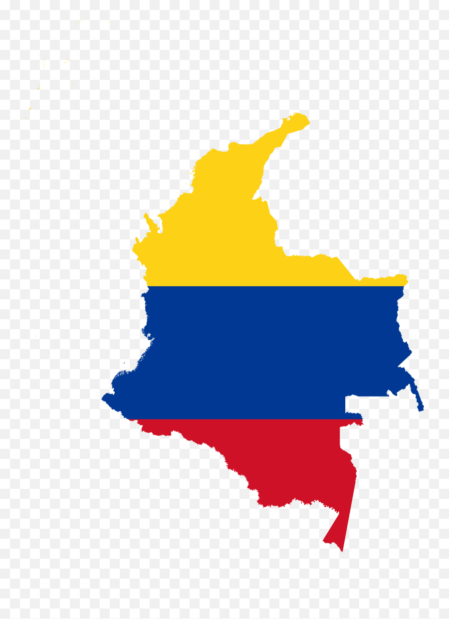 Flag - Flag And Map Of Colombia Png,Colombian Flag Png