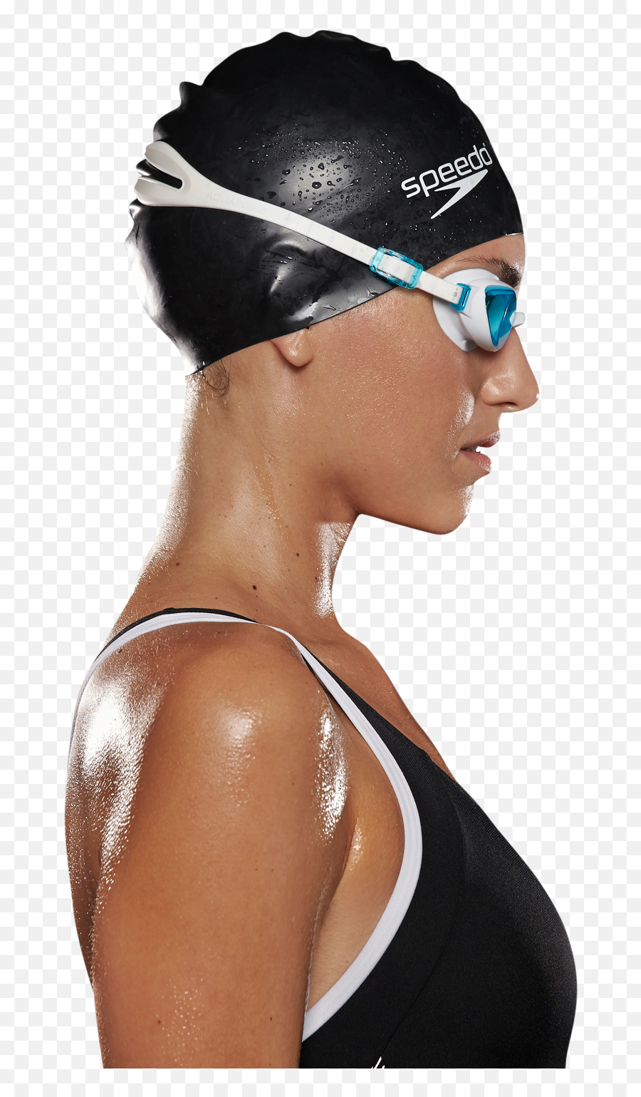 Download Advanced Goggle Technology - Woman Speedo Swim Cap Png,Swimmer Png