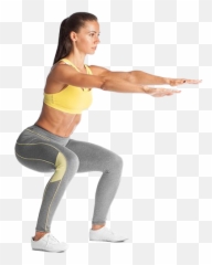 Female Workout Png Free Image - Bodyweight Hiit Home Workout,Squat Png