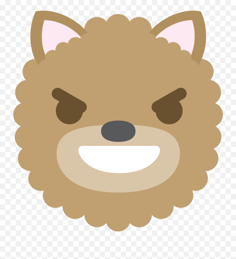 Free Emoji Dog Face Evil Smile Png With - Sisters Sign,Evil Smile Png