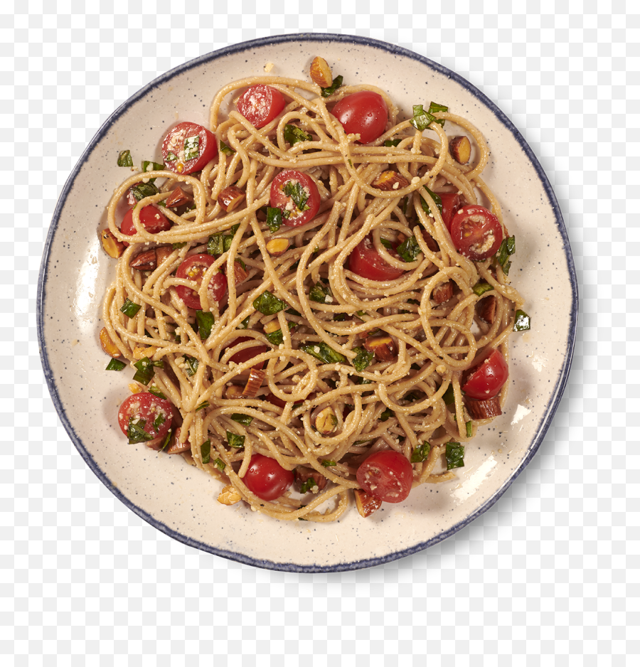 Spaghetti With Tomatoes U0026 Toasted Almonds - Tableware Png,Spaghetti Transparent Background