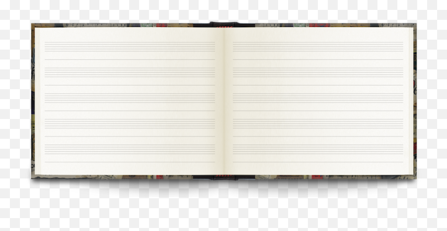 Music Notebook - Half Leather Bound Horizontal Png,Notebook Png