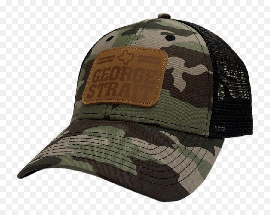 George Strait Camo And Black Ballcap - Military Camouflage Png,Camo Png