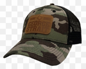 George Strait Camo And Black Ballcap - Military Camouflage Png,Camo Png