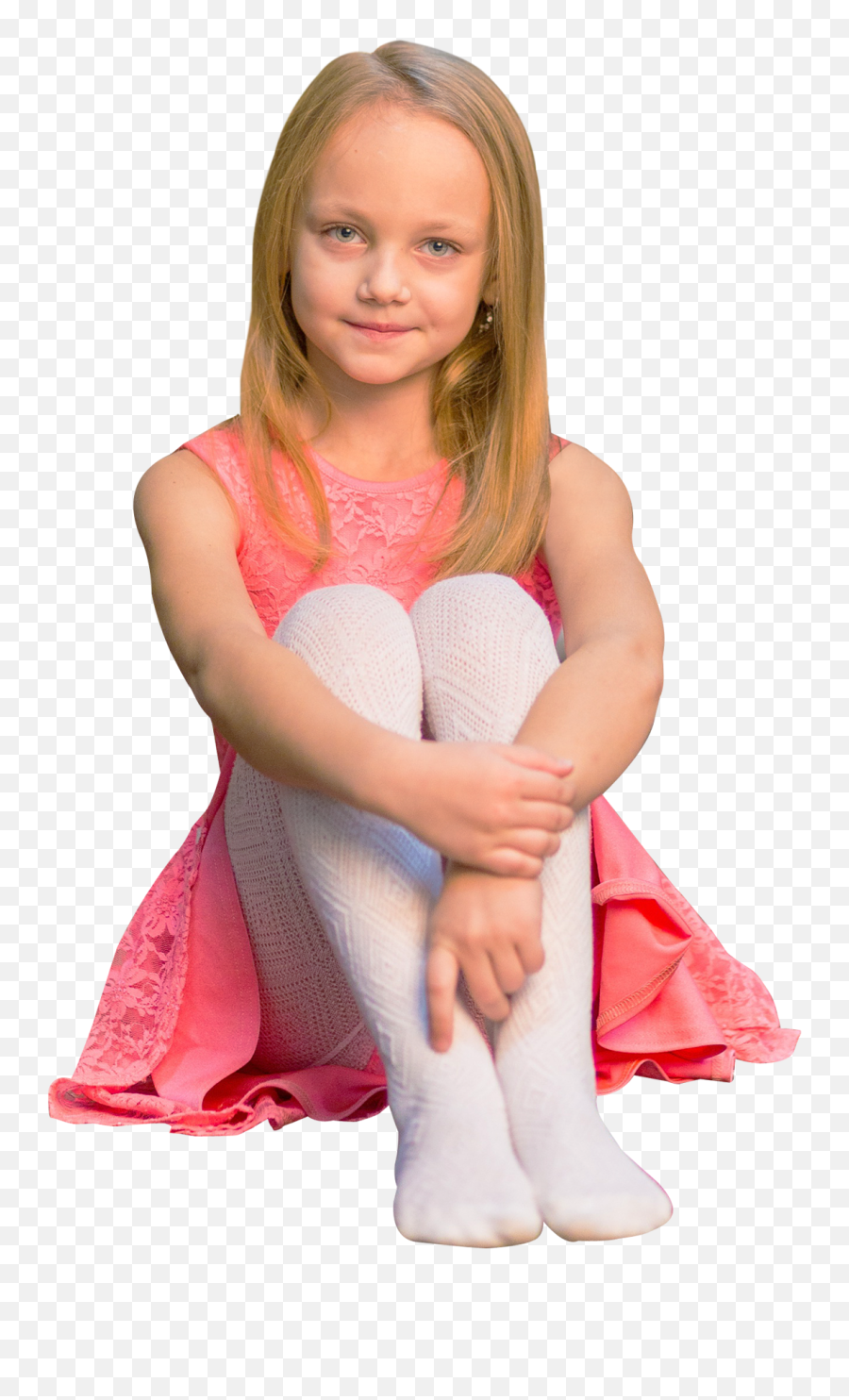 Child Girl Png Transparent Images All Kids Girls - Little Girl Sitting Pink Dress,Children Png