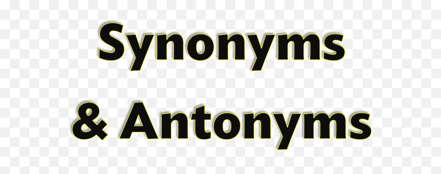 Synonyms And Antonyms Text Images Music Video Glogster - Horizontal Png,Antonym For Transparent