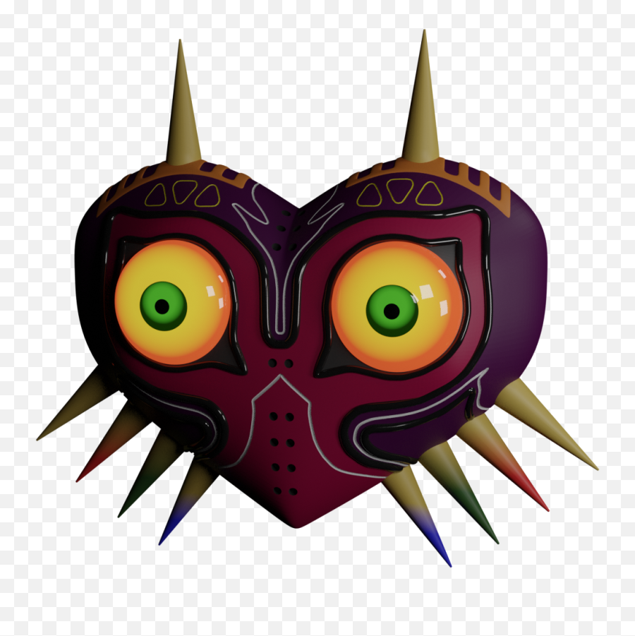 Friend Wanted A Majoras Mask Rendered - Mask Transparent Png,Majora's Mask Moon Png