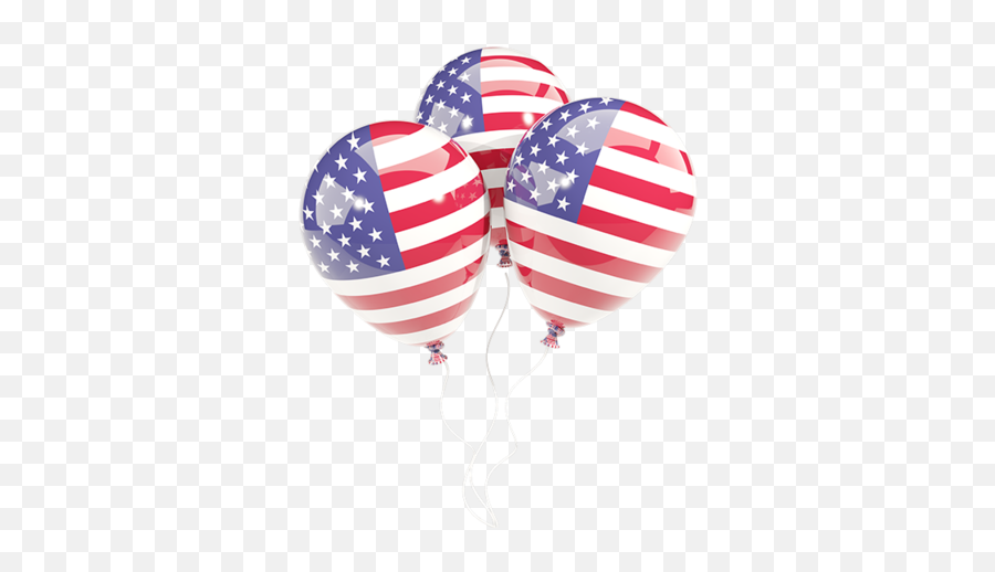 Three Balloons Illustration Of Flag United States America - Usa Flag Balloon Png,American Flag Icon