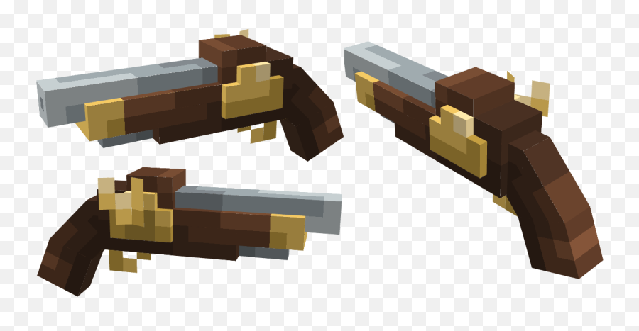 Minecraft Gun Png - Flintlock Pistol Minecraft Pillager Minecraft Flintlock Pistol,Minecraft Grey And Red Icon