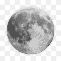 Clipart Moon Transparent Background - Png