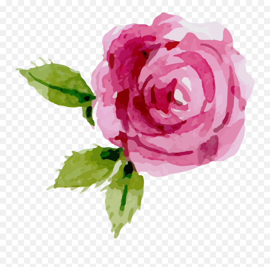 Rose Clipart Top Transparent - Transparent Background Pink Rose Clipart Png,Rose Clipart Transparent Background