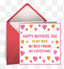 Happy Motheru0027s Day To My Wife Free Mothers Ecard - Fathers Husband png