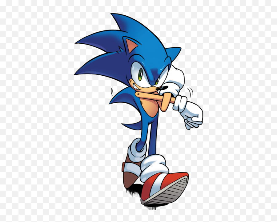A Transparent Sonic From Archie - Sonic The Hedgehog Archie Png,Sonic The Hedgehog Transparent