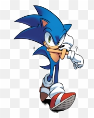 A Transparent Sonic From Archie - The Hedgehog png