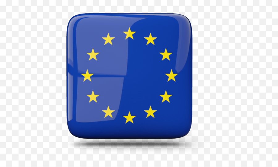 Glossy Square Icon Illustration Of Flag European Union - European Union Png,Blue Square Icon