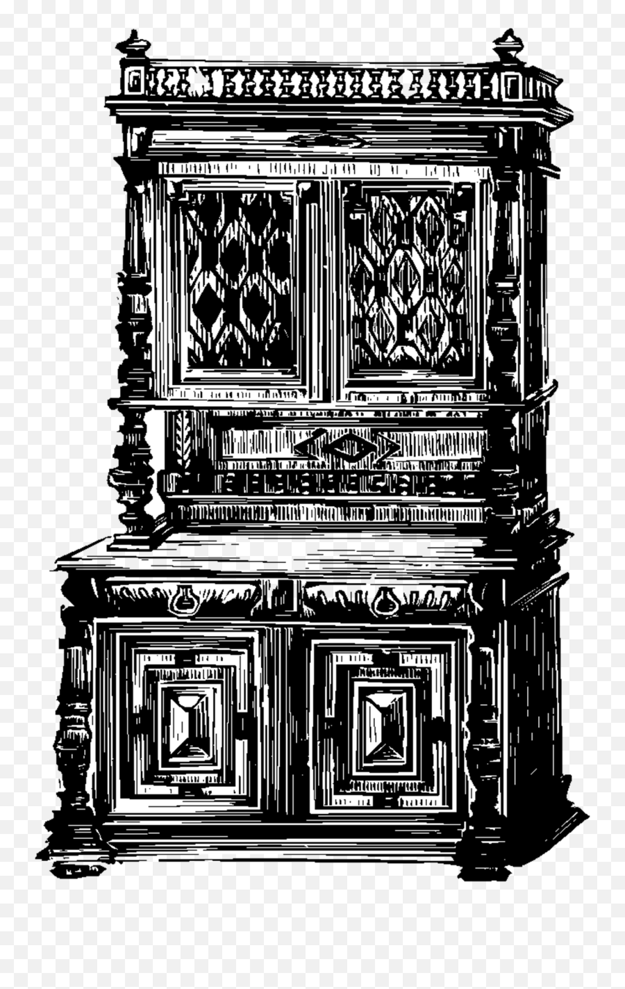 Dresser Table Vintage Drawing Free Image Download - Roman Furniture History Png,Dresser Icon