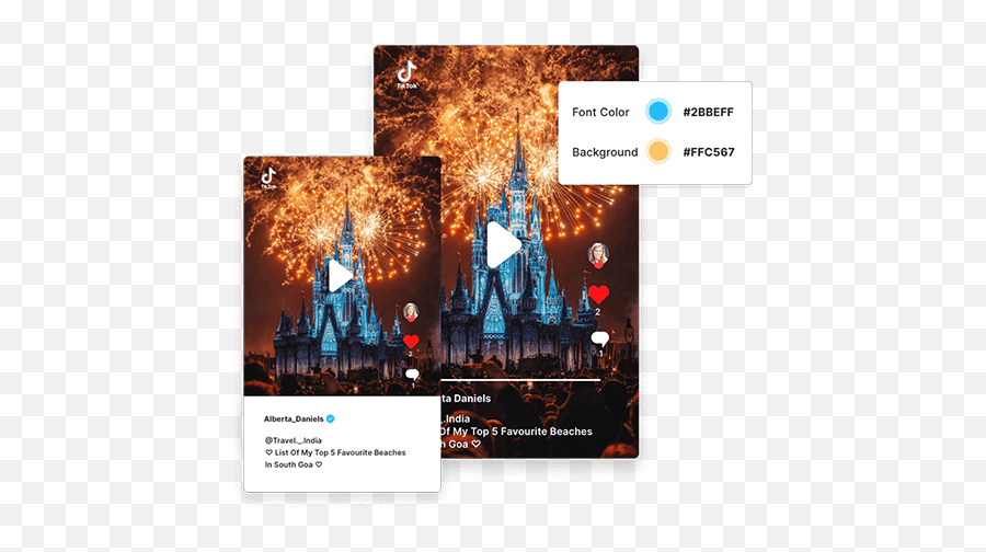 Embed Tiktok Widget - Disney World Png,Bling Filter Tiktok Icon