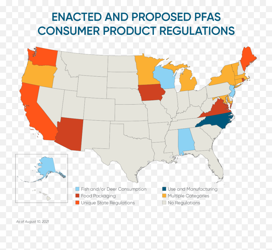 Bryan Cave Leighton Paisner - Pfas Update Current Stateby All The Region On A Map Png,Icon For Florida State Statute