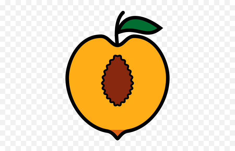 Fruit Icon Peach Peaches Pessego - Clip Art Png,Peaches Png
