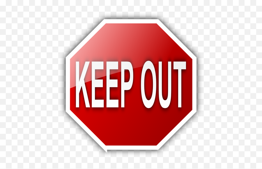 Keep Out Stop Shaped Sign Vector Illustration Public - Quebec Png,Keep Calm Icon Vector