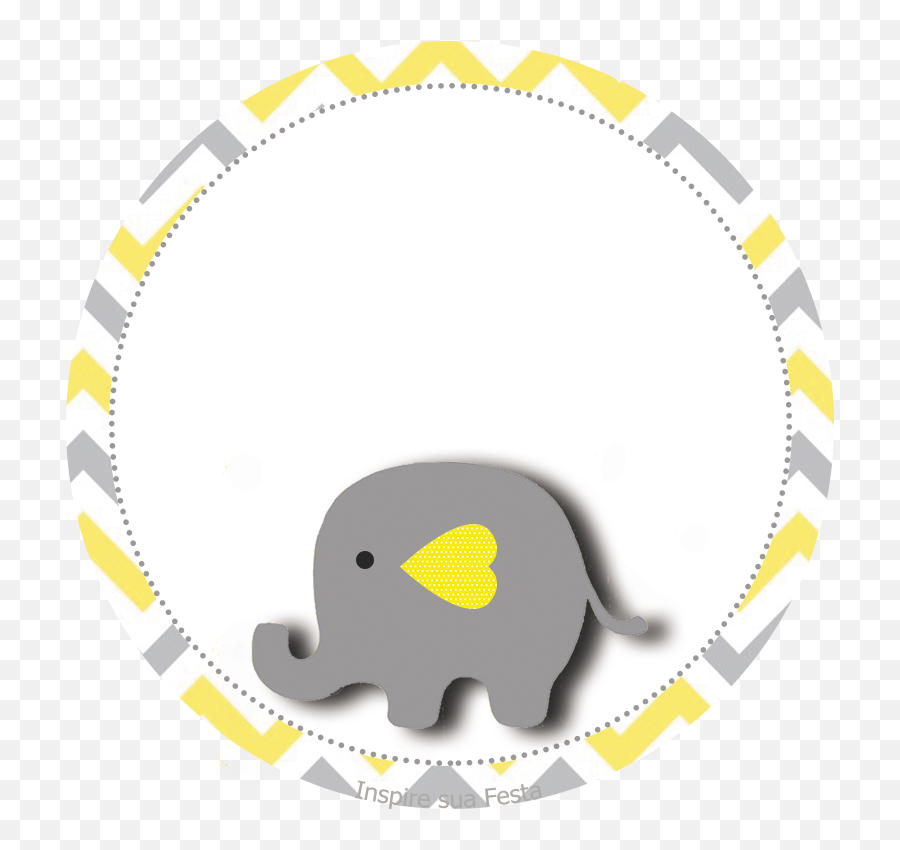 Baby Shower Yellow Elephant Grey Party - Grey Elephant Baby Background Png,Baby Shower Png