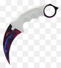 Download White Galaxy Karambit - Galaxy Karambit Training Knife Png,Karambit Png