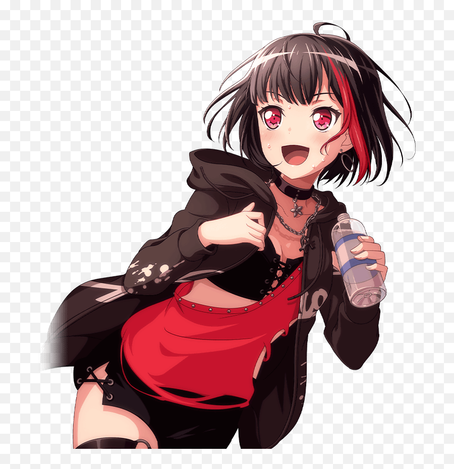 2048x1152 Ran Mitake Bang Dream Resolution - Personagem De Anime Com Cabelo Preto E Vermelho Png,Yuzuki Yukari Icon