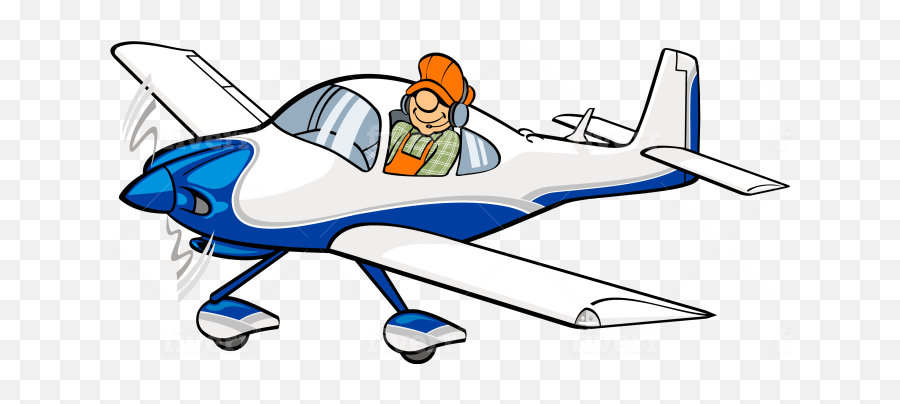 Cartoon Airplane Or Caricature - Clip Art Png,Cartoon Airplane Png