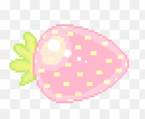 Download Kawaii Pixel Art And Strawberry Image - Png