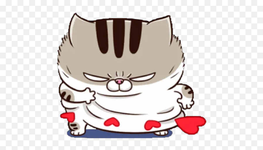 Sticker Maker - Fat Ami Fat Cat Transparent Sticker Png,Fat Png