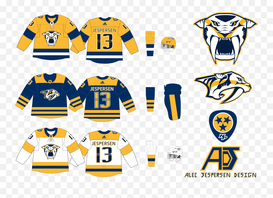 Nashville Predators Jersey Concept With - All Nashville Predators Jerseys Png,Nashville Predators Logo Png