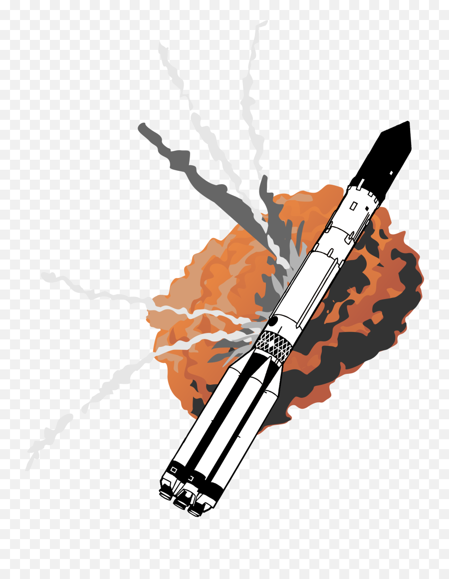 Clipart Rocket Nasa - Exploding Rocket Png,Nasa Png