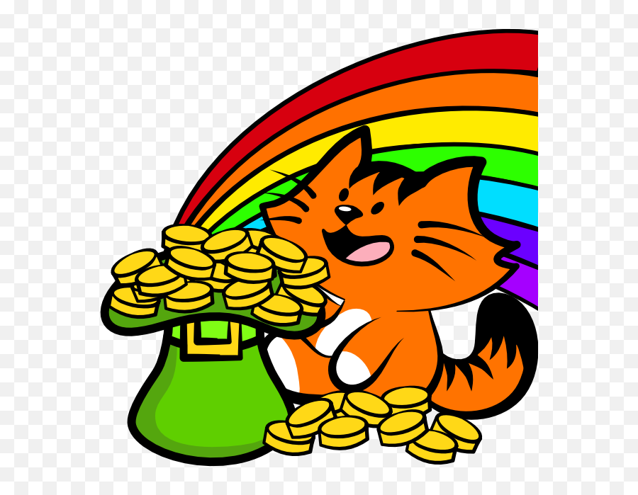 Rainbow Pot Of Gold Png - Kiki Adores Rainbow Money Wealth Clip Art,Pot Of Gold Png