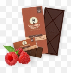 Nibby Chocolate Paired With Raspberries Scharffen Berger - Frutti Di Bosco Png,Raspberries Png